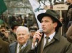 Manifestacja leśników pod Sejmem