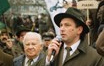 Manifestacja leśników pod Sejmem